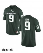 Men's Dominique Long Michigan State Spartans #9 Nike NCAA Green Big & Tall Authentic College Stitched Football Jersey WW50Y35GW